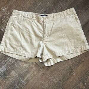 Ralph Lauren Sport Tan Khaki Cotton Chino Shorts Womens 8 Y2K